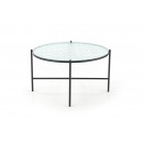 Стол журнальный HALMAR ROSALIA бесцветный/черный, 70/41